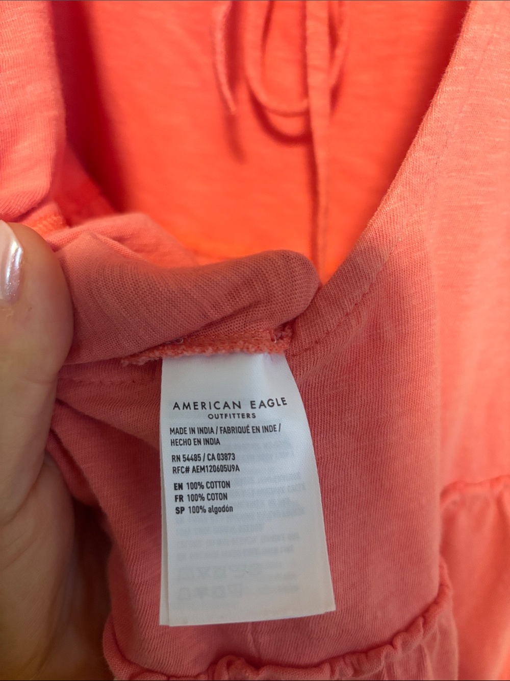 American Eagle Outfitters Coral Pink Maxi Jumpsuit Romper - Picture 4 of 4